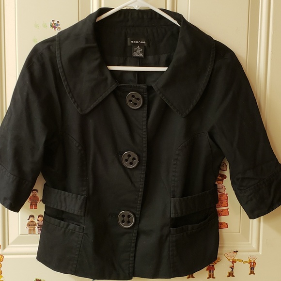 Black Coat / Jacket / Vest - Picture 1 of 4